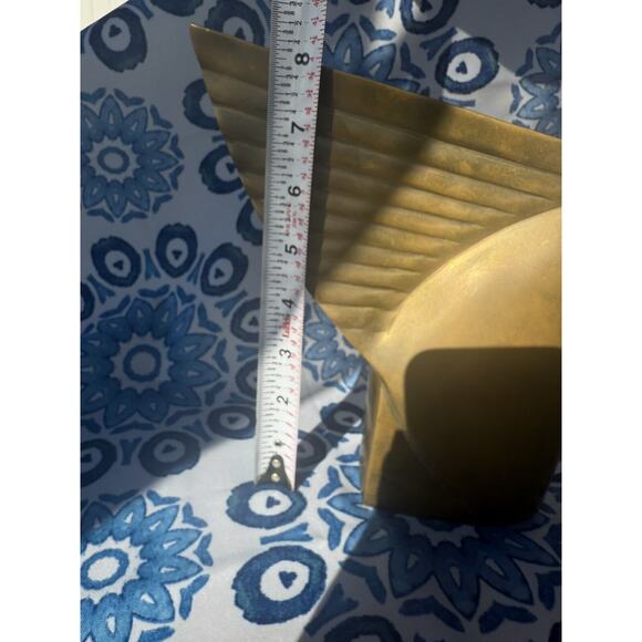 Art Deco Set 2 Vintage pair Dolby Cashier Brass Bird Bookends Korea Heavy - Picture 7 of 14